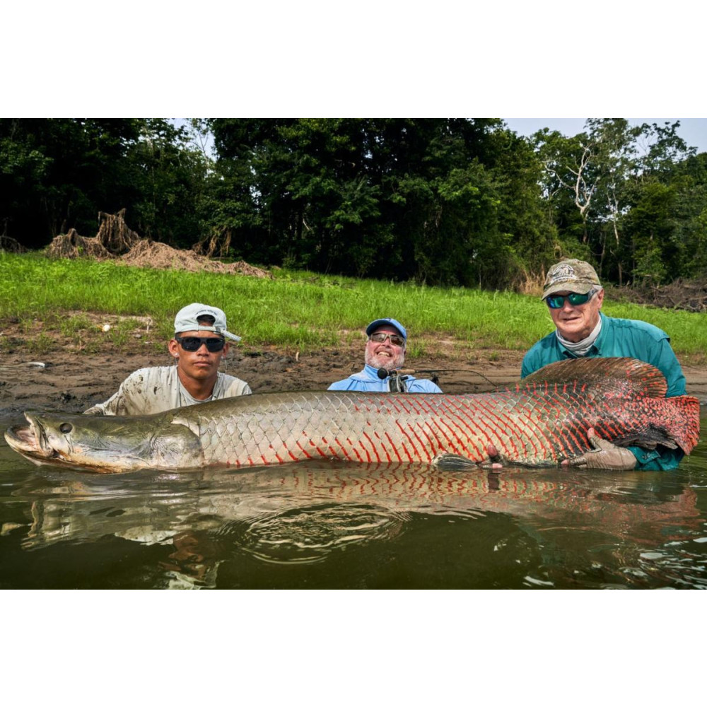 Peraruko Fish Monsters Award at Pirarucú Lodge: Giant Arapaima Hall of Fa